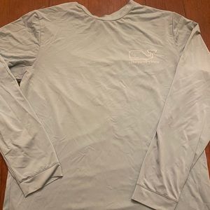 Womens Vineyard Vines thin LS shirt- light blue M